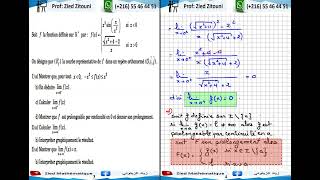 04 Limites Et Continuités Correction Exercice  Bac Math Science Technique Info [upl. by Sutelc]