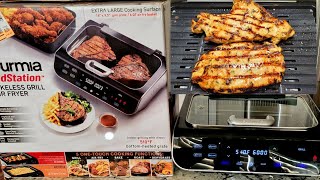 Target Gourmia Foodstation 5in1 Smokeless Grill amp Air Fryer with Smoke Extracting Technology Review [upl. by Letnuhs]