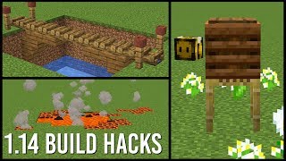 114 Minecraft Build Hacks [upl. by Justin]