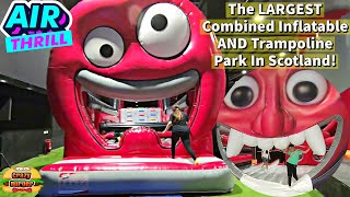 Air Thrill East Kilbride  The Largest Combined Inflatable AND Trampoline Park in Scotland 2021 [upl. by Anoiuq]