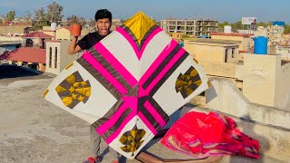 World biggest kite uari 😮kite hath sy toot kr chali gye 🥺 basant manai aj♥️ [upl. by Arraeit]