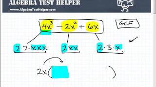 Polynomial Factoring The Greatest Common Factor GCF [upl. by Olds973]