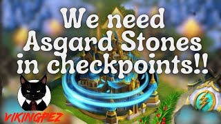 We Need Asgard Stones in Checkpoints  Vikings War of Clans [upl. by Aekerly510]