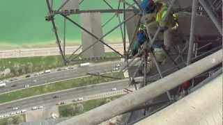 Marcegaglia Scaffolders at 200 meters above Doha [upl. by Kimberley47]