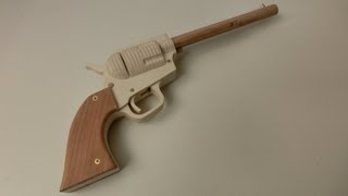 Tutorial Single Action Revolver Rubberband Gun [upl. by Kimberlyn161]