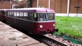 Piko G Scale Railbus with Piko DCC sound [upl. by Hewet]