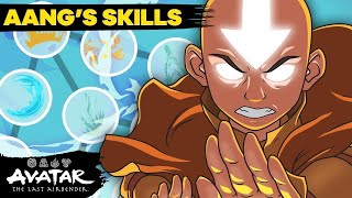 Avatar Aangs Bending Skill Tree 🌊⛰🔥🌪 Full Evolution  Avatar The Last Airbender [upl. by Euqinim]