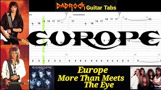 More Than Meets The Eye  Europe  Guitar  Bass TABS Lesson [upl. by Oneal]