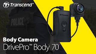 Transcend DrivePro Body 70 body camera  Always ready Always on guard [upl. by Edorej17]