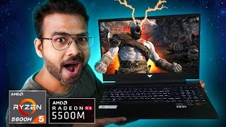 HP Victus Gaming Laptop Unboxing amp Review  Ryzen 5 5600H  Radeon RX 5500M [upl. by Glennis]