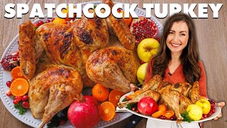 Easy Spatchcock Turkey Recipe  Perfect for Thanksgiving [upl. by Nileuqaj]