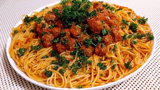 SPAGHETTI À la poêle  😋 je l avais testé une fois et je ne le rate jamais  recipe 👌 [upl. by Ogg628]