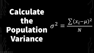 How To Calculate The Population Variance  Statistics [upl. by Kerry]