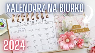 Kalendarz na biurko Zróbmy razem Kalendarz 2024 Scrapbooking [upl. by Ausoj]