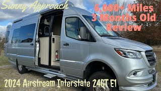 2024 Airstream Interstate 24GT with E1 package 90day six thousand mile review [upl. by Ecnahs]