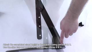 How to TV Stand  Build for Universal Table Top TV StandBase for 37quot  70quot FlatScreen TVs [upl. by Clower]