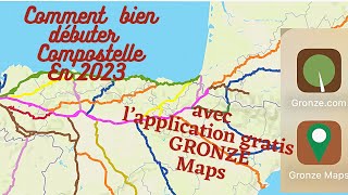 Comment utiliser Gronze maps compostelle caminofrances caminodesantiago [upl. by Grubb]