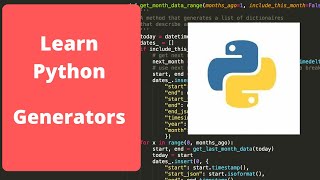 How to make a Python generator  Python Programming for beginners [upl. by Robbert]