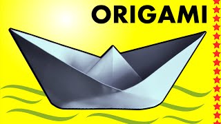 comment faire un bateau en papier qui flotte pliage origami [upl. by Ierna]