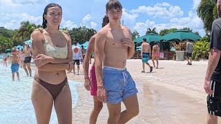 Aquatica Orlando Water Park Florida  Walking Tour [upl. by Aneelak748]