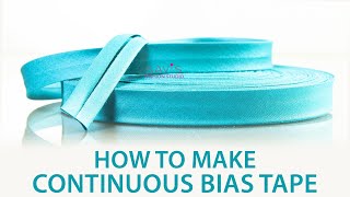 Class 46 How to easily make Continuous bias tape  long bias strip easiest method DIY [upl. by Ellierim375]