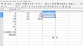 OpenOffice Calc 4 Tutorial 4  Formulas And Calculations  Make A Fibonacci Number List [upl. by Adiehsar720]