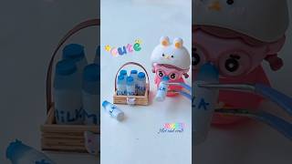 DIY Mini milk bottle🥛🍼 shorts tonniartandcraft art craft love diy youtubeshorts [upl. by Chura]