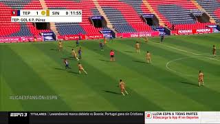 Gol de P Pérez  Tepatitlán 1  0 Dorados  Jornada 10  Guard1anes2020  Liga BBVA Expansión MX [upl. by Eyatnod]