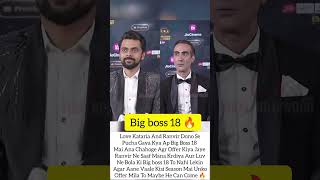 Love Kataria And Ranvir In Big Boss 18 😮lovekatariya ranvirshorey biggbossott shorts trending [upl. by Gerry]