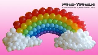 Balloon Rainbow Decoration Birthday Ballon Regenbogen Dekoration Geburtstag [upl. by Waldman]