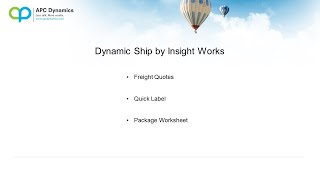 Dynamic Ship in Dynamics 365 Business Central [upl. by Eneg358]