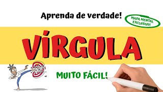 Quando usar VÍRGULA USO OBRIGATÓRIO da VÍRGULA Regras e MAPA MENTAL com exemplos ✅✅✅ [upl. by Neelat387]