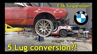 Building an e30 m3 conversion part 11 E36 M3 suspension install  Clearance issues [upl. by Favata]