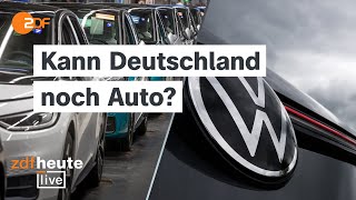 Radikaler Sparkurs bei VW Was die Krise für Deutschlands Wirtschaft bedeutet  ZDFheute live [upl. by Ahsa]