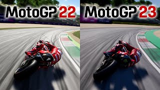 MotoGP 22 vs MotoGP 23  Direct Comparison [upl. by Beghtol]