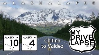 Chitina to Valdez over Thompson Pass Richardson Highway [upl. by Nylrad]