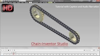 ChainInventor StudioAutodesk Inventor with caption and audio narration [upl. by Yetnruoc]