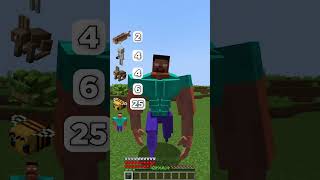 Epic Jump Test vs Different Mobs in Minecraft meme shorts minecraft [upl. by Shalom222]