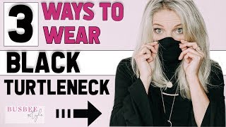 3 Ways to Wear a Black Turtleneck and Why You Need One [upl. by Eelyram]