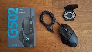 Logitech G502 Hero BEST GAMING MOUSE EVER Unboxing and Complete Setup [upl. by Weiler]