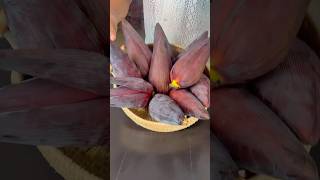 Fried Banana blossom snack is the best [upl. by Vinita]