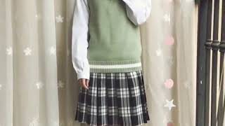 shalypoly コットン スクールベスト JK 制服 学生服 学校 私服 高校 中学 通学 ニット 男子 女子 学生 [upl. by Eyahsal131]