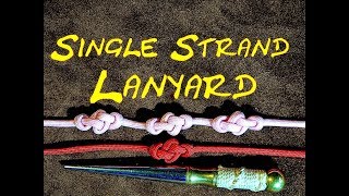 How to Tie the Eternity Knot  How to Tie the Single Strand Lanyard Knot [upl. by Atenek]