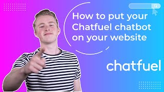 How to Put your Chatfuel Chatbot on your Website Website widget [upl. by Nojed906]