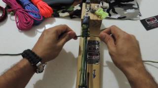 como hacer una pulsera paracord facil y rapido con una base jig paracord [upl. by Enirrok85]