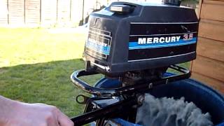 Mercury 35hp outboard motor 2 stroke  great runner [upl. by Strawn]