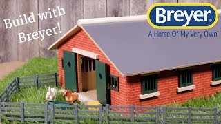 Breyer Horses Deluxe Stable Set  Build with Breyer [upl. by Nerha]