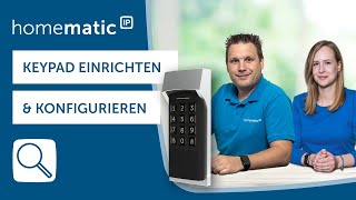 Homematic IP Keypad  Einrichten und anlernen [upl. by Naerad]