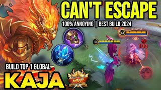 KAJA BEST BUILD 2024  BUILD TOP 1 GLOBAL KAJA GAMEPLAY  MOBILE LEGENDS✓ [upl. by Jamila985]