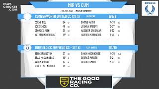 Mirfield CC 1st XI v Cumberworth United CC 1st XI [upl. by Stuart]